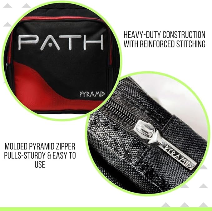 Pyramid Path Pro Deluxe Single Bowling Ball Tote - Holds One Ball, One Pair Shoes Up to Mens 15
