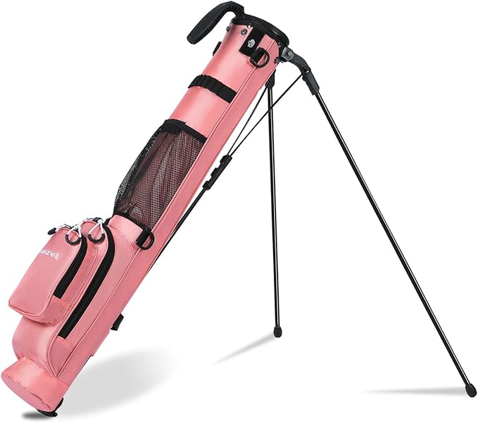 MAZEL Lightweight Golf Bag for Men – Easy to Carry Golf Clubs Bag with Shoulder Strap,Pitch n Putt Golf Stand Bag for Driving Range,Par 3 and Executive Courses - Fit Up to 8 Clubs