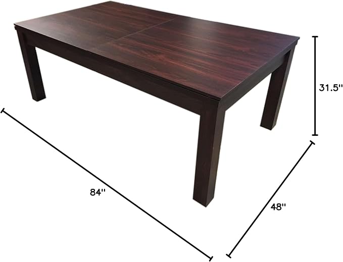 7 Foot Pool Table Dining Table Combo Green Felt – Missisipi