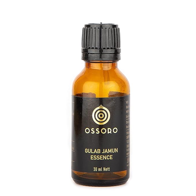 Ossoro Food Flavour Gulab Jamun Essence 100% Vegetarian Essence 1 Fl Oz with No Sugar Added Non-GMO and Gluten-Free Used to Make Cakes, Snacks, Ice creams, Candies, Baking