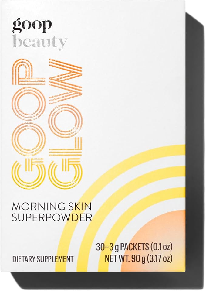 goop Beauty Morning Skin Drink Mix | Beverage Powder to Protect Against Signs of Aging | Vitamin C & E | Lemon Verbena & Orange Flavor | Non-GMO, Gluten-Free, & Vegan | 30 Pack