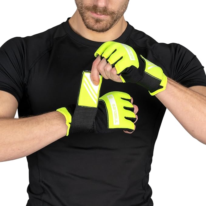 Sanabul Gel Boxing Hand Wraps for Men & Women Muay Thai MMA Kickboxing Quick Wraps Boxing Inner Gloves Wrist Knuckle Protection