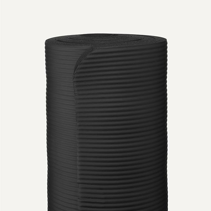 Amazon Basics 1 Inch Extra Thick Workout Exercise Yoga Mat with Carrying Strap
