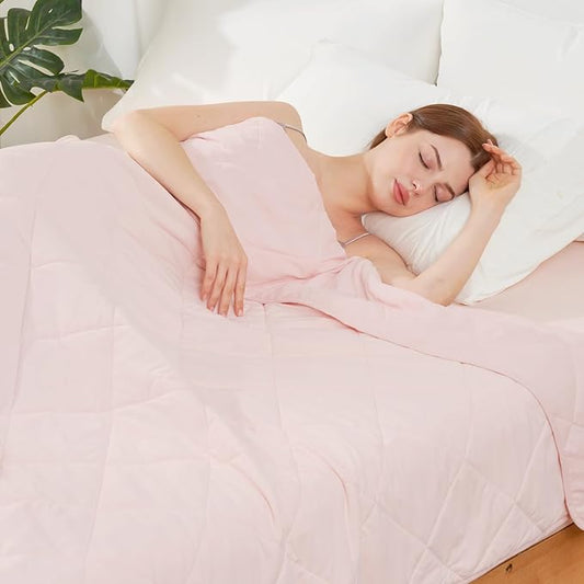 Cozy Bliss Cooling Blanket for Hot Sleepers, Q-Max 0.4 Cooling Comfort Queen Size, Cold Blankets for Night Sweats Sleeping, Ultra-Cool Lightweight Breathable Summer Blanket for Bed