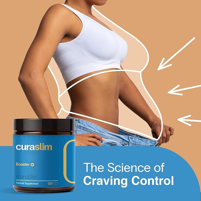 Curaslim Weight Loss Supplement | 10 Natural Ingredients, Berberine, 5HTP, L-Glutamine, Saffron | Appetite Suppressant, Support Energy, Metabolism & Sleep | 120 Capsules