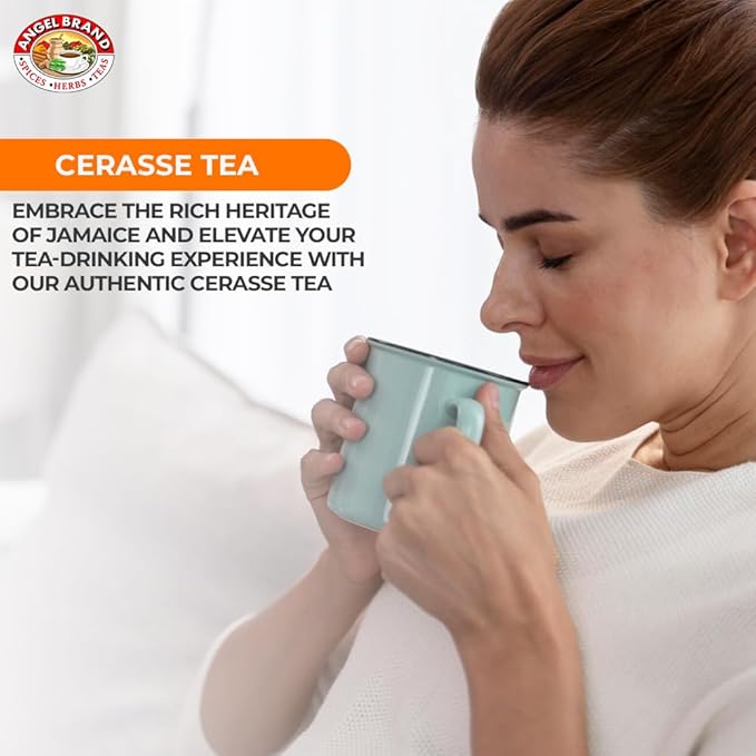 Angel Brand Cerasse Tea Bags Jamaican 25 – Herbal Tea for Cleansing, Detox, &