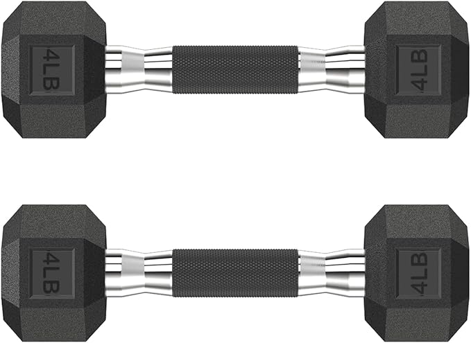 Hex Dumbbell Set 2.5-400 lb, Rubber Encased Exercise & Fitness Dumbbells, Weights Dumbbells Set of 2, Hand Weight for Strength Training
