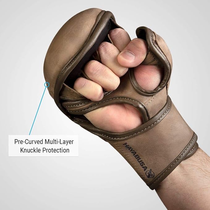 Hayabusa T3 LX Leather 7oz MMA Sparring Training Gloves Men & Women
