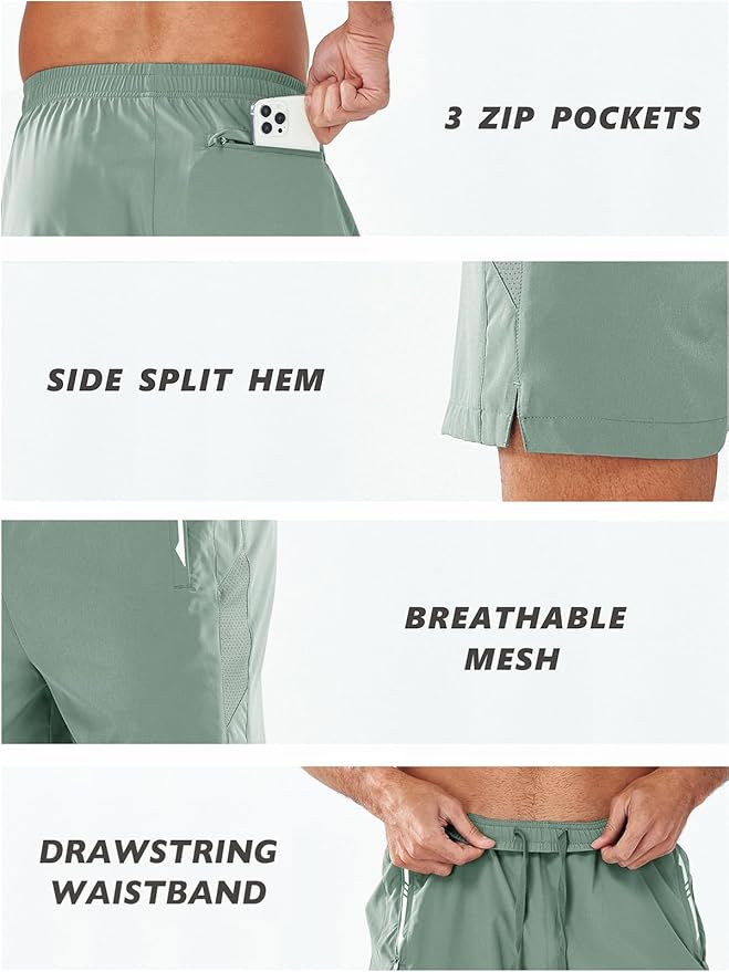 NORTHYARD Men's Running Athletic Shorts 5"/ 7"/ 9" Workout Gym Short Tennis Quick Dry Active Sport Hiking Basketball