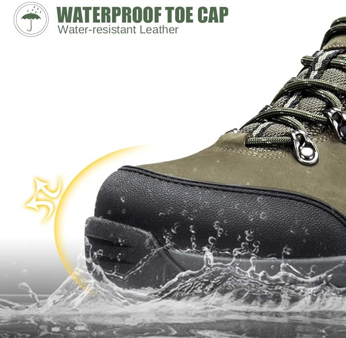 CAMEL CROWN Hiking Shoes Men Trekking Shoe Low Top Outdoor Walking Waterproof Leather Trail Sneakers