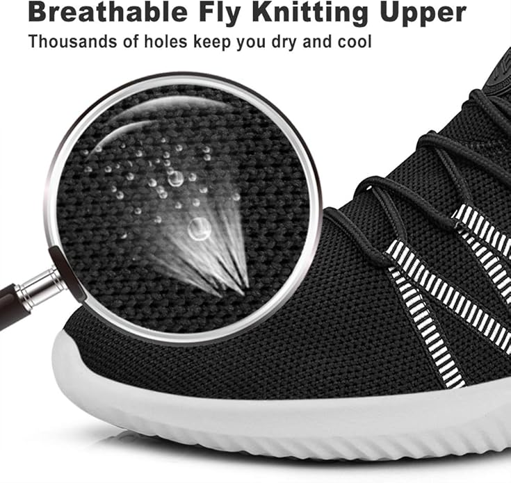 Feethit Mens Slip On Running Shoes Breathable Lightweight Comfortable Fashion Non Slip Sneakers for Men