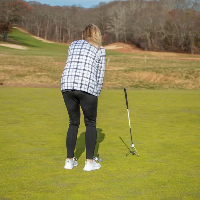 Portable Golf Club Stand – Lightweight, Easy Clip-On Golf Club Holder for Driving Range or Course - Top Golf Accessory for Golf Bags - Great for Golf Gift