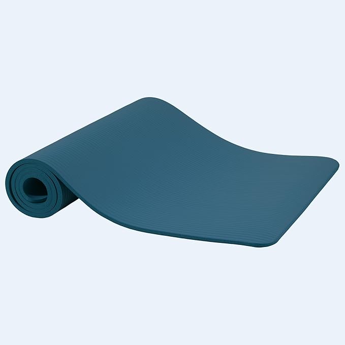 Yoga Mat, 1/2-Inch Extra Thick High Density Exercise Mat, Anti-Tear Exercise Yoga Mat with Carrying Strap, Suitable for Various Yoga Exercises