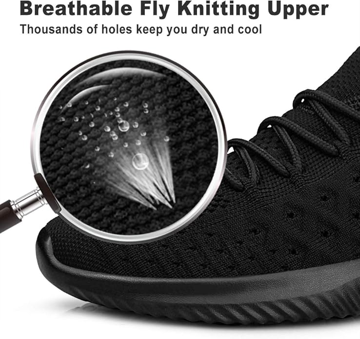 Feethit Mens Slip On Walking Shoes Lightweight Breathable Non Slip Running Shoes Comfortable Fashion Sneakers for Men