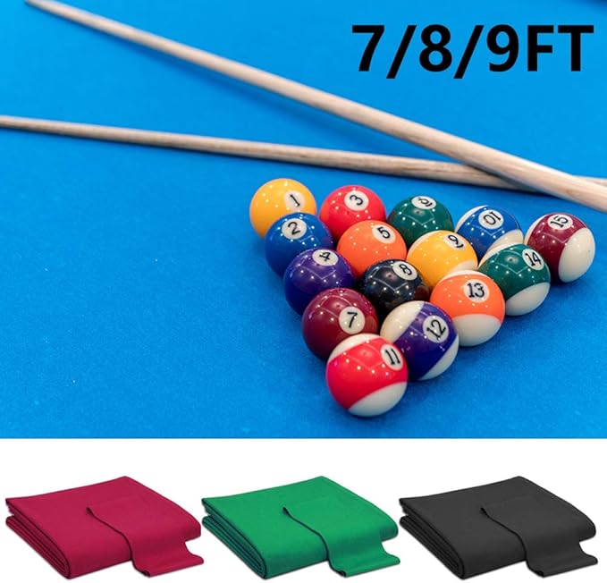 Boshen Worsted Blend Billiard Cloth Pool Table Felt Fast Speed for 7' 8' 9' Pool Table Pre Cut Bed & Rails