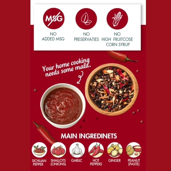 VIVID KITCHEN Mala Sauce | No Preservatives | Versatile, Easy-to-Squeeze (2 Pack) (Mala Sauce (Low Calorie & Zero Sugar))