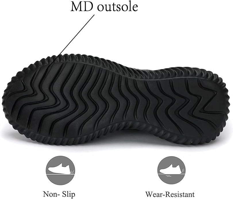 Mens Slip On Running Shoes Athletic Walking Trainers Lightweight Breathable Mesh Tennis Sneakers