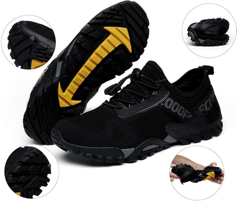 ABAO Hiking Shoes Men Women Outdoor Sports Shoes Non-Slip Breathable Sneakers Low Top Walking Shoes for Outdoor Trailing Trekking Walking Climbing Travel Lightweight