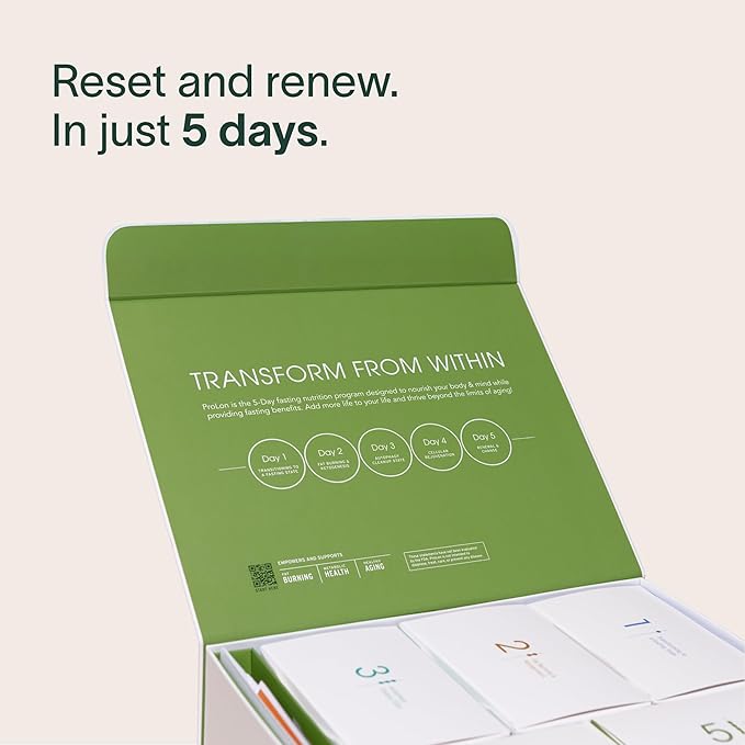 Prolon 5 Day Fasting Kit | Fasting Program for Women & Men | Developed to Not Break Your Fast | Low Calorie Pre Made Meals & Snacks | Plant Based Ingredients for Diet Support | Original: Classic Flavors