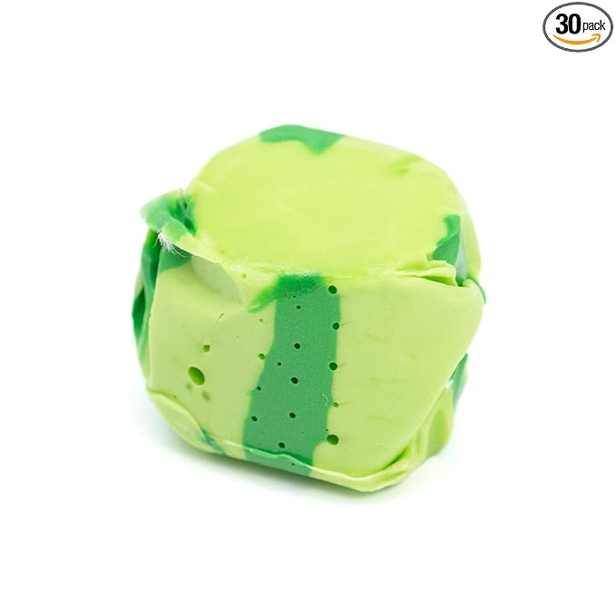 Taffy Shop Blimey Limey, Lime Salt Water Taffy – Gourmet Soft Chewy Candy, Bulk Sweet Snack, Fresh Gift & Gluten-Free, 60 Individually Wrapped Pieces (14oz)
