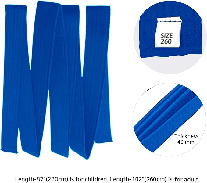 8.6ft Long Soft Belt for Martial Arts Karate Taekwondo Judo
