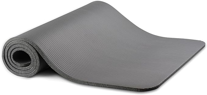 Yoga Mat, 1/2-Inch Extra Thick High Density Exercise Mat, Anti-Tear Exercise Yoga Mat with Carrying Strap, Suitable for Various Yoga Exercises