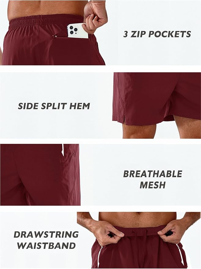 NORTHYARD Men's Running Athletic Shorts 5"/ 7"/ 9" Workout Gym Short Tennis Quick Dry Active Sport Hiking Basketball