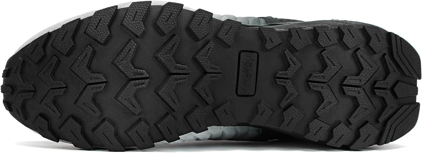 Kricely Men's Walking Shoes Breathable Lightweight Fashion Sneakers Non Slip Sport Gym Jogging Trail Running Shoes