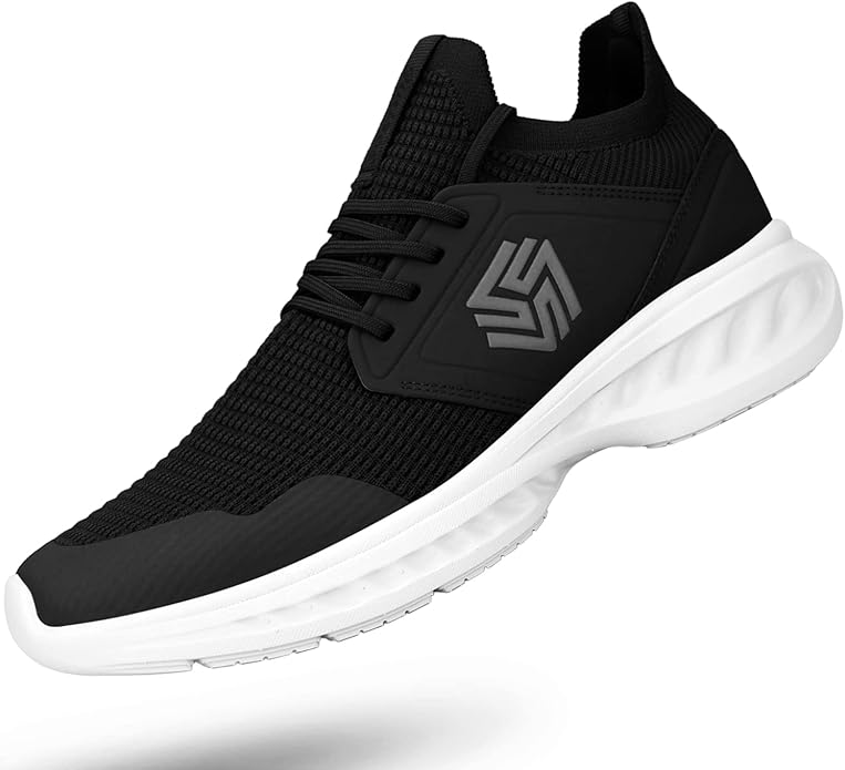 Mens Slip On Walking Shoes Non Slip Running Shoes Breathable Workout Shoes Lightweight Gym Sneakers