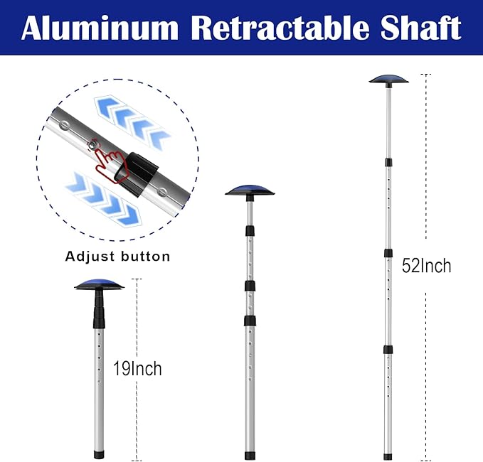 Golf Travel Bag Support Rod,Aluminium Golf Travel Bag Pole 52In to Protect Golf Clubs from Impacts,Retractable Shaft Fit Golf Bag