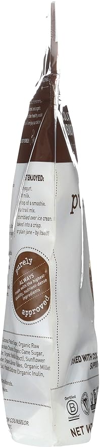 Purely Elizabeth, Chocolate Sea Salt, Ancient Grain Granola with Probiotics, Gluten-Free, Non-GMO (8oz Bag)