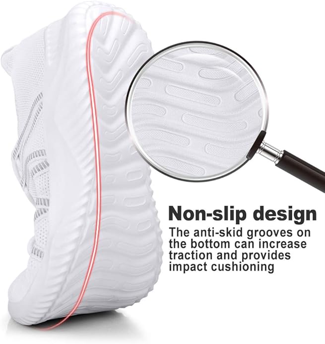 Feethit Mens Slip On Running Shoes Breathable Lightweight Comfortable Fashion Non Slip Sneakers for Men