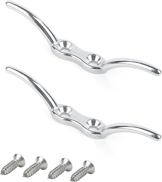 Atibin Deck Hardware Dock Cleats Steel Stainless Kayak Boat Cleat Marine Mooring Heavy Rope Cleat Base