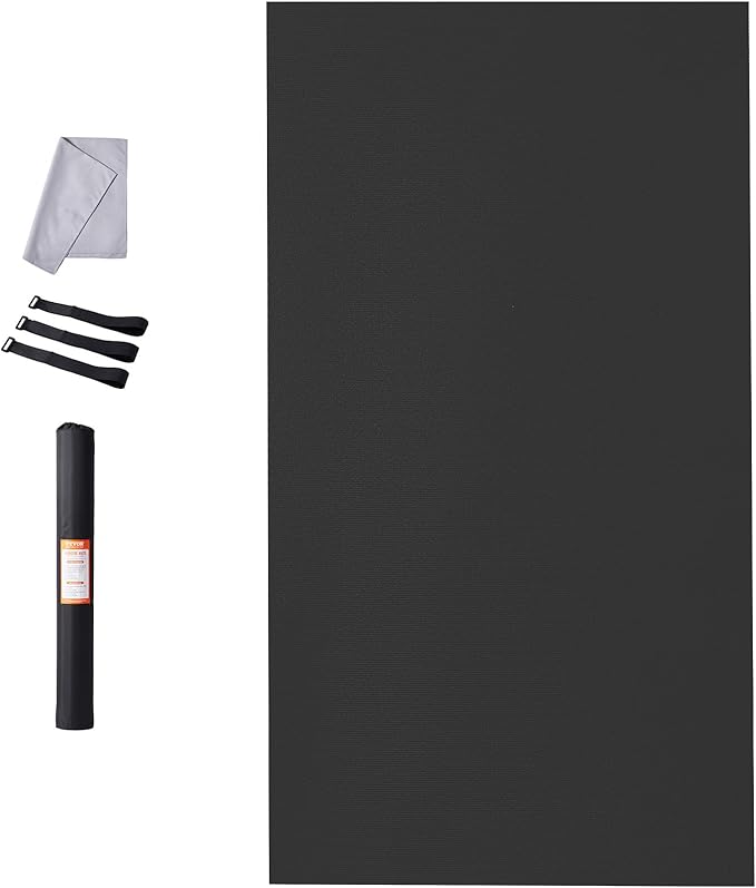 VEVOR Large Exercise Mat, Non Slip High Density Premium Yoga Mat, Exercise Yoga Mat for Men Women, Fitness & Exercise Mat with Bag & Carry Strap, for All Types of Home Yoga, Pilate & Floor Workout