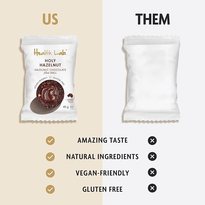 Health Lab - Holy Hazelnut Filled Balls 480g (12 x 40g)