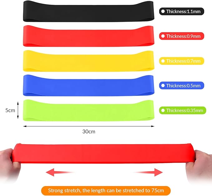 5 Pieces Set Resistance Bands,Exercise Bands,Resistance Bands for Working Out,Workout Bands,Exercise Bands Resistance,Bands for Working Out,Workout Bands Resistance