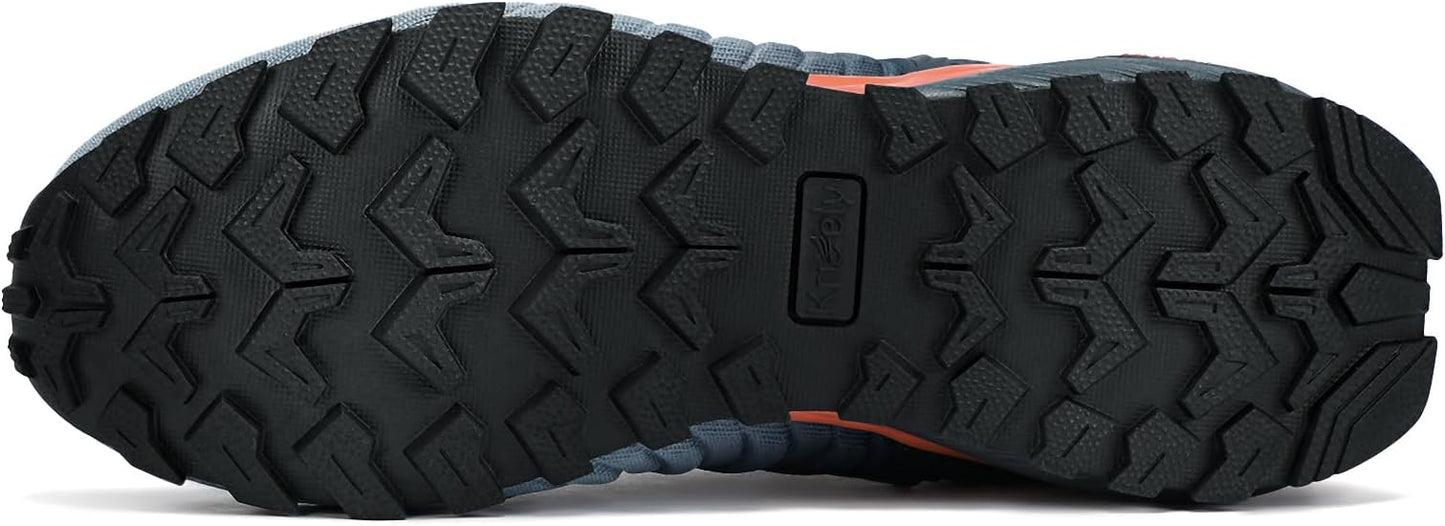 Kricely Men's Walking Shoes Breathable Lightweight Fashion Sneakers Non Slip Sport Gym Jogging Trail Running Shoes