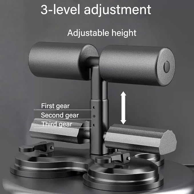 Ab Training Auxiliary Device, 2025 Upgrade 3 Suction Cups, Sit Up Machine, Multi-functional Adjustable Ab Trainer Equipment, Ab Workout Equipment for Home & Gym