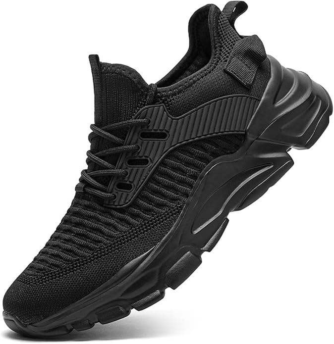 Men's Slip on Walking Shoes Tennis Running Sneakers Lightweight Breathable Casual Soft Sole Comfort Work Gym Trainers