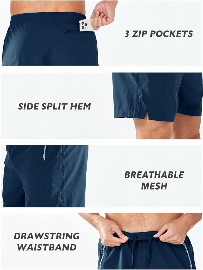 NORTHYARD Men's Running Athletic Shorts 5"/ 7"/ 9" Workout Gym Short Tennis Quick Dry Active Sport Hiking Basketball