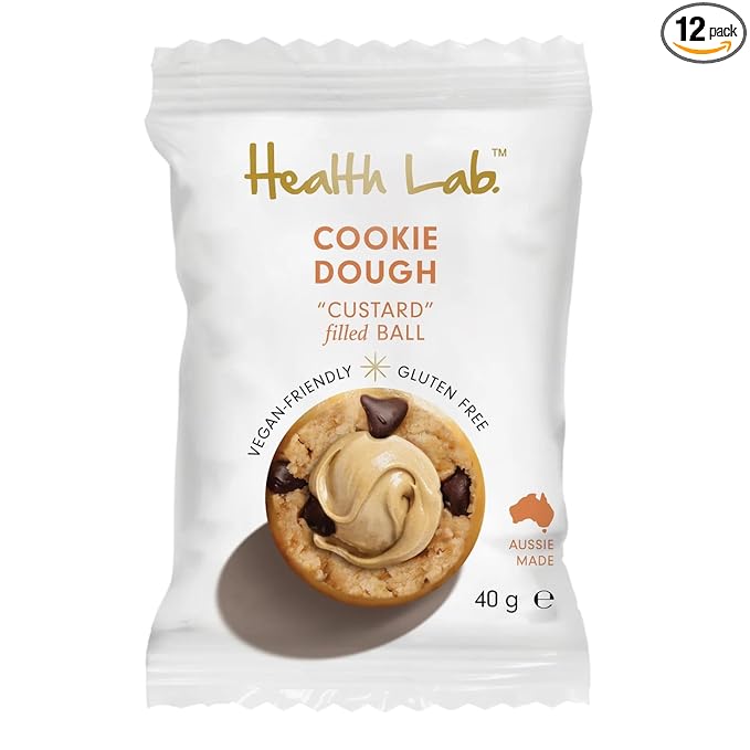 Health Lab - Cookie Dough Custard Filled Balls 480g (12 x 40g)