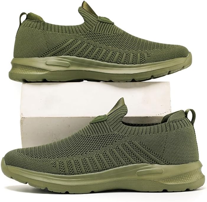 Mens Walking Shoes Lightweight Breathe Mesh Running Shoes Slip On Fashion Tennis Sneakers Comfort Gym Workout Zapatos de Hombre