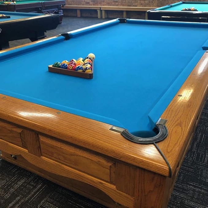 Boshen Worsted Blend Billiard Cloth Pool Table Felt Fast Speed for 7' 8' 9' Pool Table Pre Cut Bed & Rails