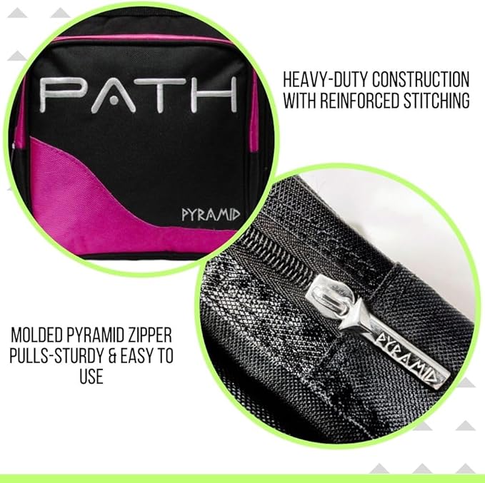 Pyramid Path Pro Deluxe Single Bowling Ball Tote - Holds One Ball, One Pair Shoes Up to Mens 15