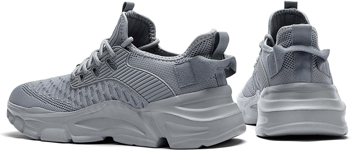 Men's Slip on Walking Shoes Tennis Running Sneakers Lightweight Breathable Casual Soft Sole Comfort Work Gym Trainers