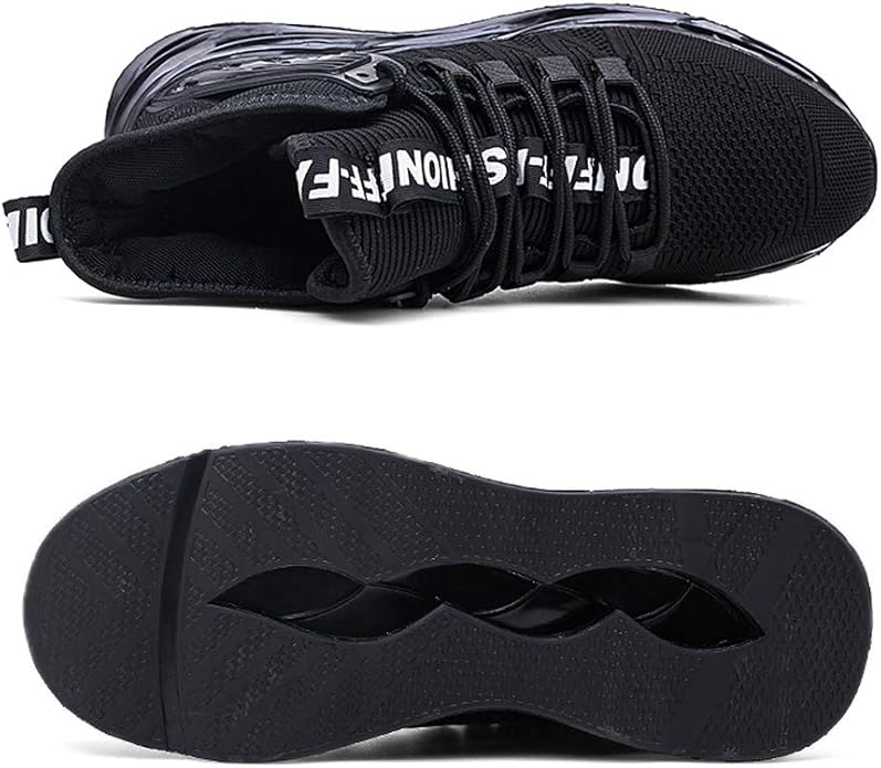 Hello MrLin Men's Running Shoes Non Slip Athletic Tennis Walking Blade Type Sneakers Hip Hop