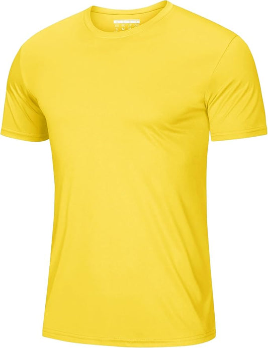 MAGCOMSEN Men's Short Sleeve UPF 50+ T-Shirt Quick Dry Rash Guard Athletic Running Swim Top Tee Performance Water Shirts