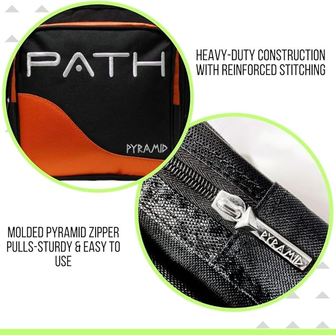 Pyramid Path Pro Deluxe Single Bowling Ball Tote - Holds One Ball, One Pair Shoes Up to Mens 15