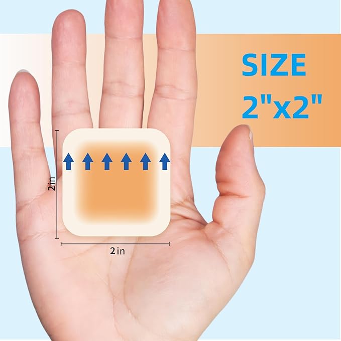 Dr. Med Hydrocolloid Wound Dressing 2"x2"-10 Pack/Box, Waterproof Adhesive Bordered Bandage, for Light Exudate, Abrasions, Pressure Ulcer, Bed Sore, Superficial Wound Care