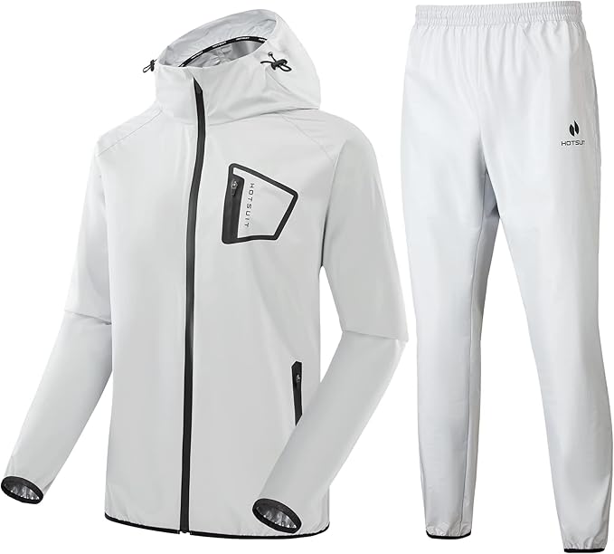 HOTSUIT Sauna Suit Men Anti Rip Boxing Sweat Suits Exercise Workout Jacket